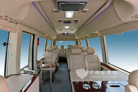 the inner decoration of the Higer high-end & medium-sized  coaches 