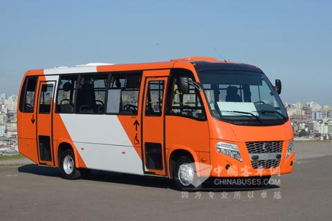 W9 Volare bus equipped with an Allison 2100 Series fully automatic transmission