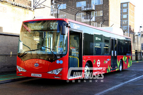 BYD Ebuses Enter Service in London
