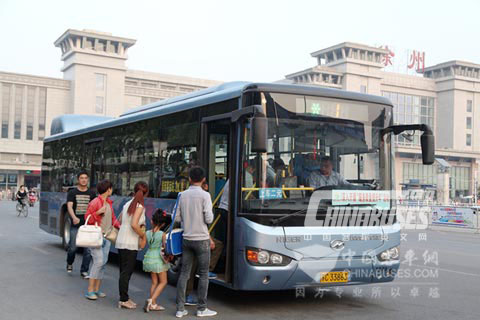 Higer hibrid bus in Xuzhou