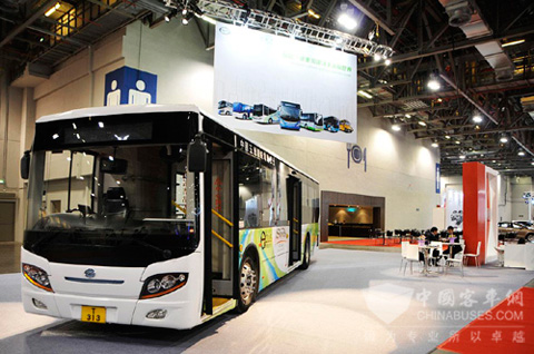WuZhouLong Pure Electric Bus Unveiled in the 4th CHINA| (MACAU) Int'l Automobile Exposition