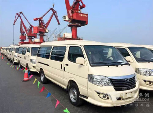 143 King Long City Buses Jinwei Shipped to Kuwait for Operation 