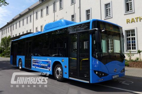 Further German Trial for BYD’s Pure Electric Bus  
