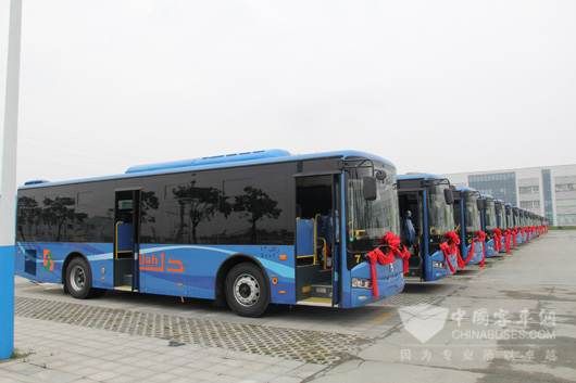 142 Asiastar Buses Were Shipped to Saudi Arabia for Operation