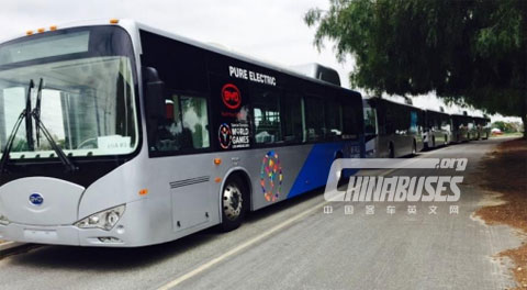 BYD Zero-Emission Buses Transport Thousands of World Games Athletes 