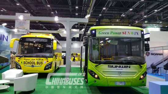 SUNWIN Bus Shines at UITP Dubai