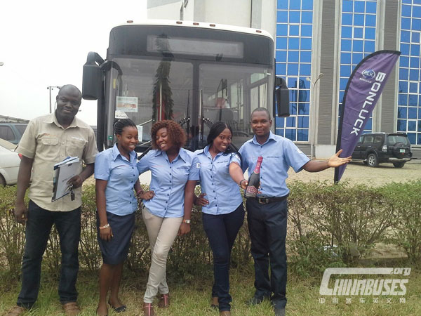 BLK JXK6105 School Bus Enters Zambia 