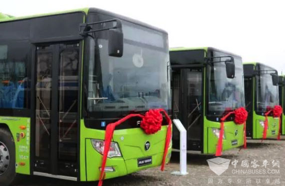 35 Fonton AUV New Energy Buses Rolled into Lhasa