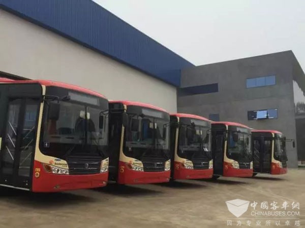 Zhongtong Sunny buses just arriving in Paraguay