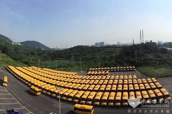 248 Units Yutong School Buses Arrive in Jiangsu for Services