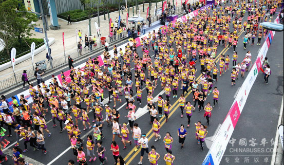 Higer Serves at 2016 Shanghai Pudong International Women’s Semi-Marathon 