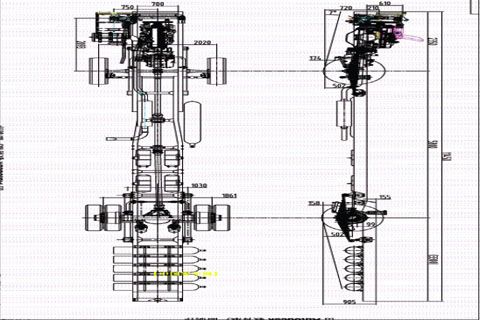 BC12M  CNG Front Engine Chassis