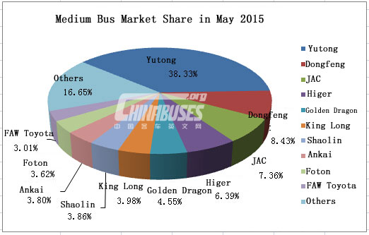 Top Ten of Medium Bus Sales in May 2015